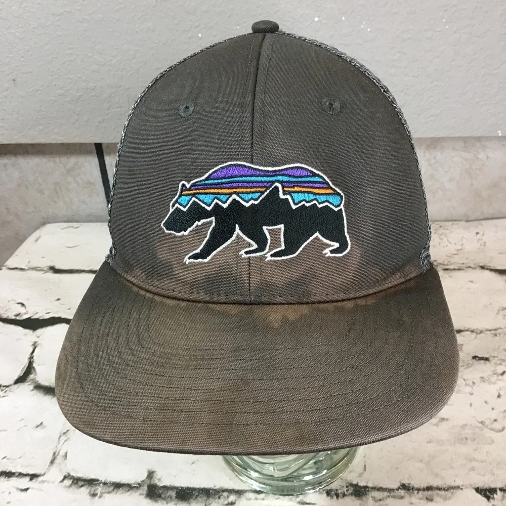 Patagonia Fitz Roy Bear Hat Unisex Snapback Adjustable Trucker‎ Ball Cap Flaw